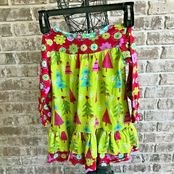 Jelly the Pug Christmas Dress 24 months Long Sleeves Buttons Festive Hol… - Picture 3 of 11